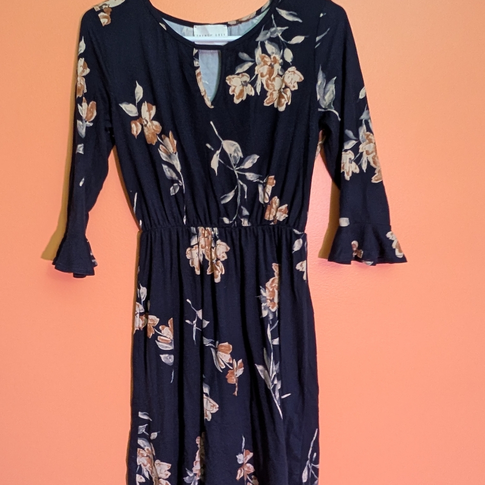 Floral Navy Dress